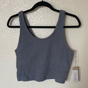 Natural Reflections Flint Stone Waffle Knit Cami